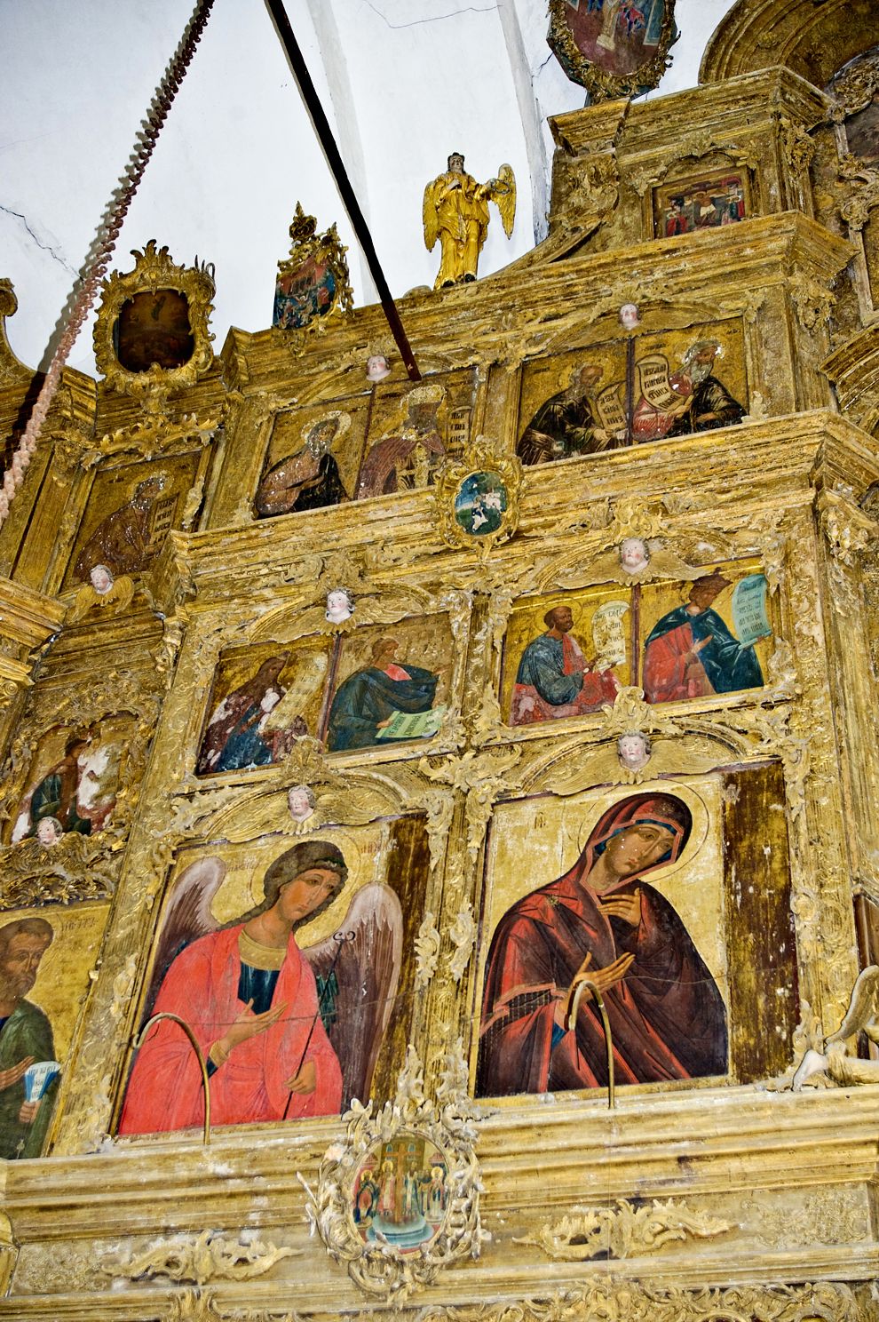 Belozersk
Russia. Vologda Region. Belozersk District
Church of the DormitionMarks Street 43
Interior. Iconostasis. Deesis, Prophets and Patriarchs rows. Left side
2009-08-08
© Photographs by William Brumfield