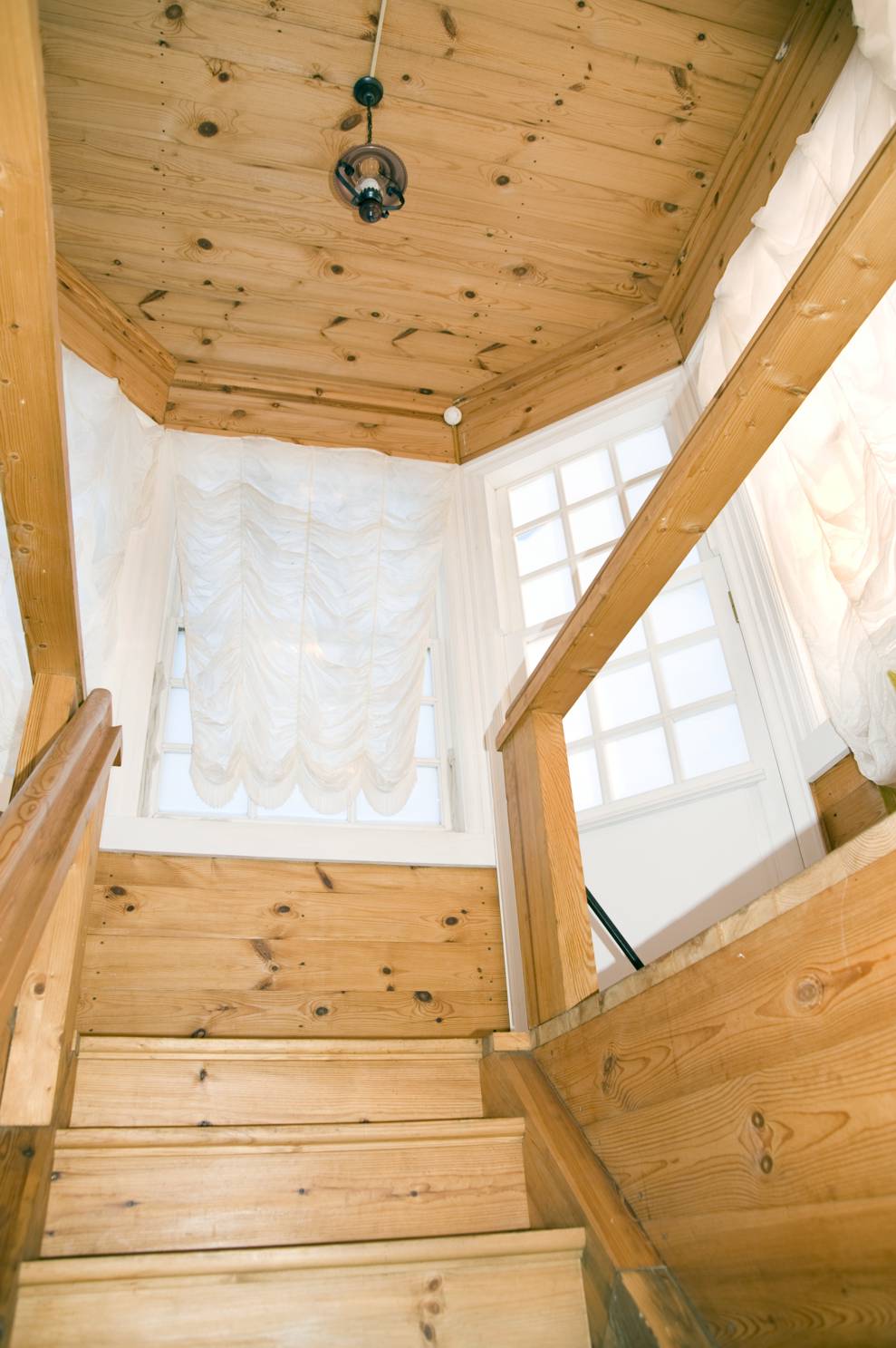 Cherepovets
Russia. Vologda Region. Cherepovetskii District
Gal`skoi estate
Main house
Interior. Attic stairs
2010-01-02
© Photographs by William Brumfield