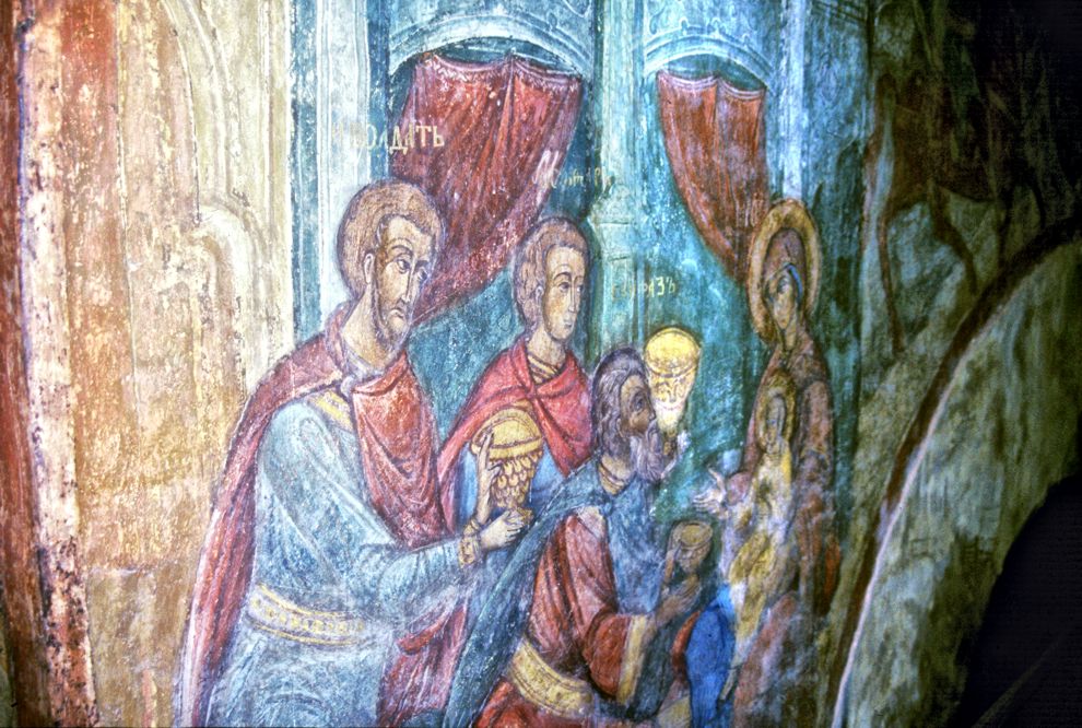 Kirillov
Russia. Vologda Region. Kirillovskii District
St. Kirill-Belozersk monastery
Cathedral of Dormition
Interior. North Bay
2001-04-01
© Photographs by William Brumfield